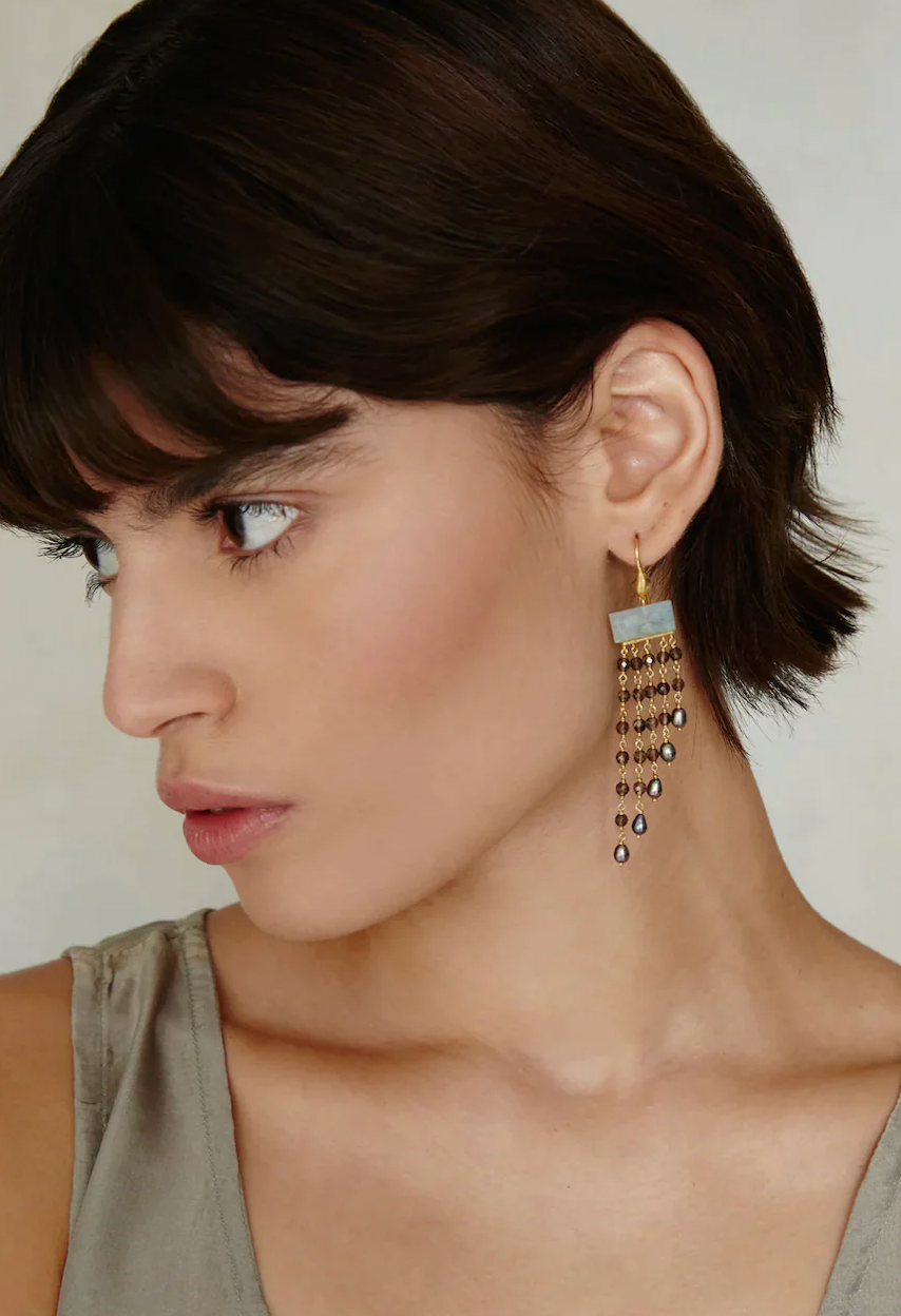 Small Eleanor Hoop Earring: Women's Jewelry, Earrings