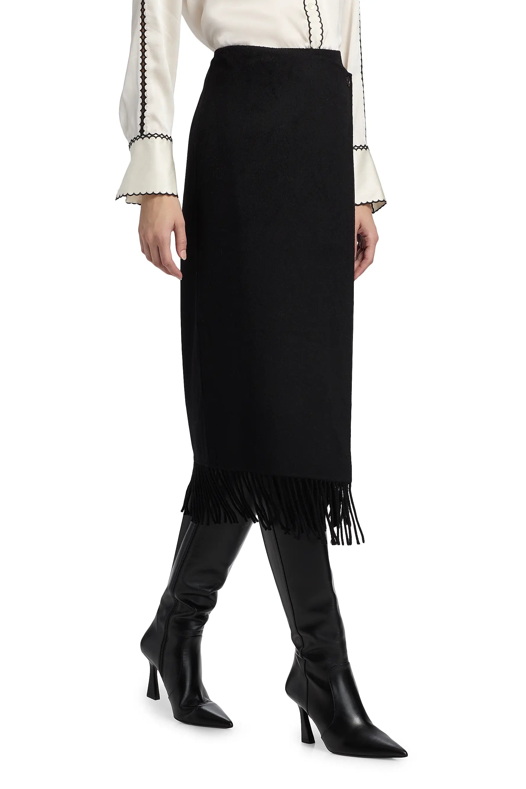 Rails Oliver Fringed Hem Wrap Skirt | Shop Eleanor - Women's Luxury Apparel