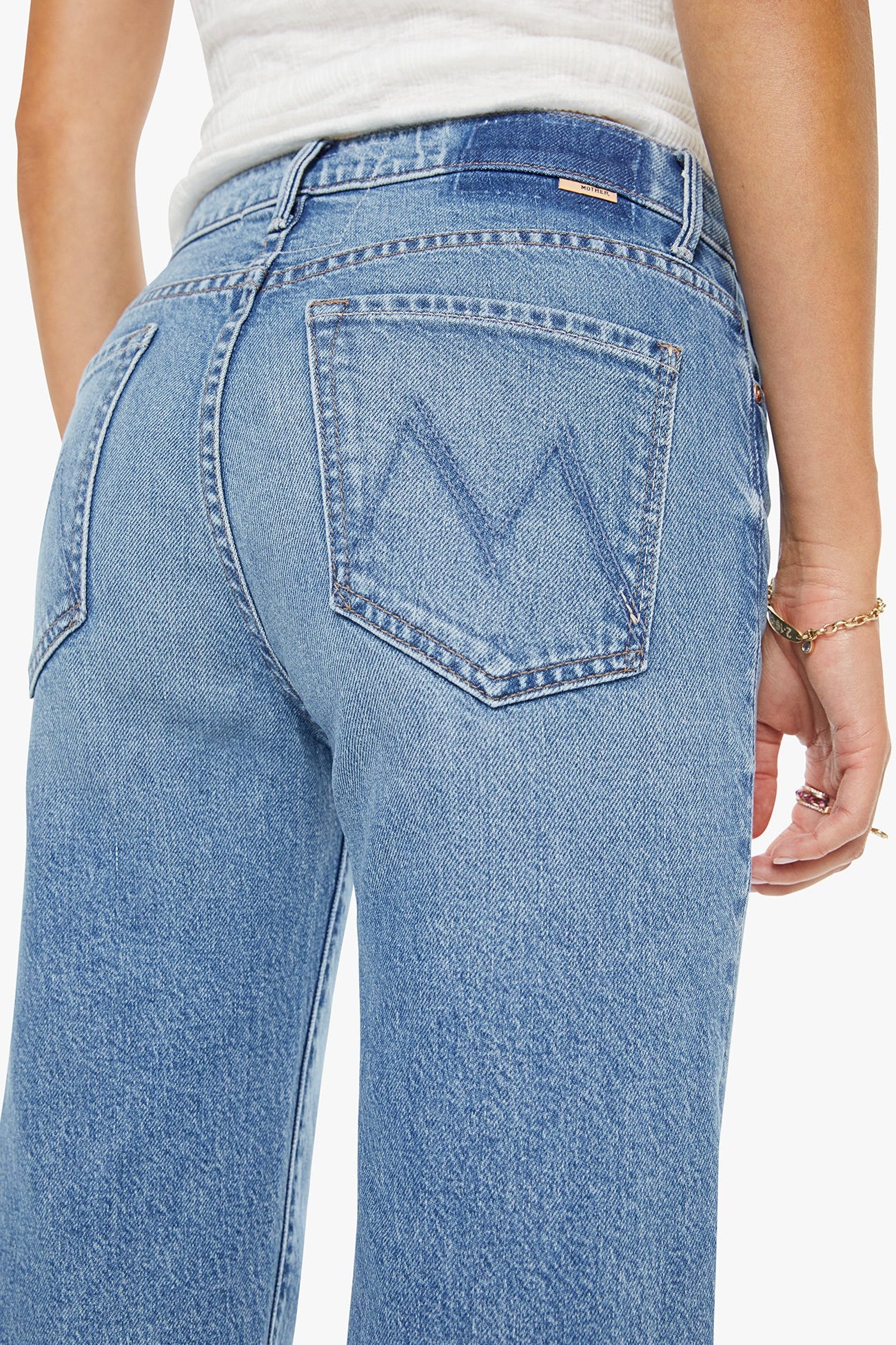 The Mother Denim Kick It Ankle in Birds Gone Wild | Shop Eleanor