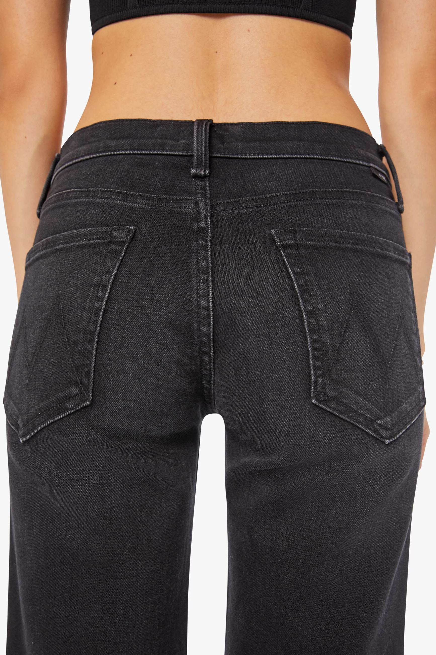 Mother Denim Mid Rise Rambler Zip Flood in Spiked Hair, Art Flair | Shop Eleanor - Women's High-quality and Luxury Apparel