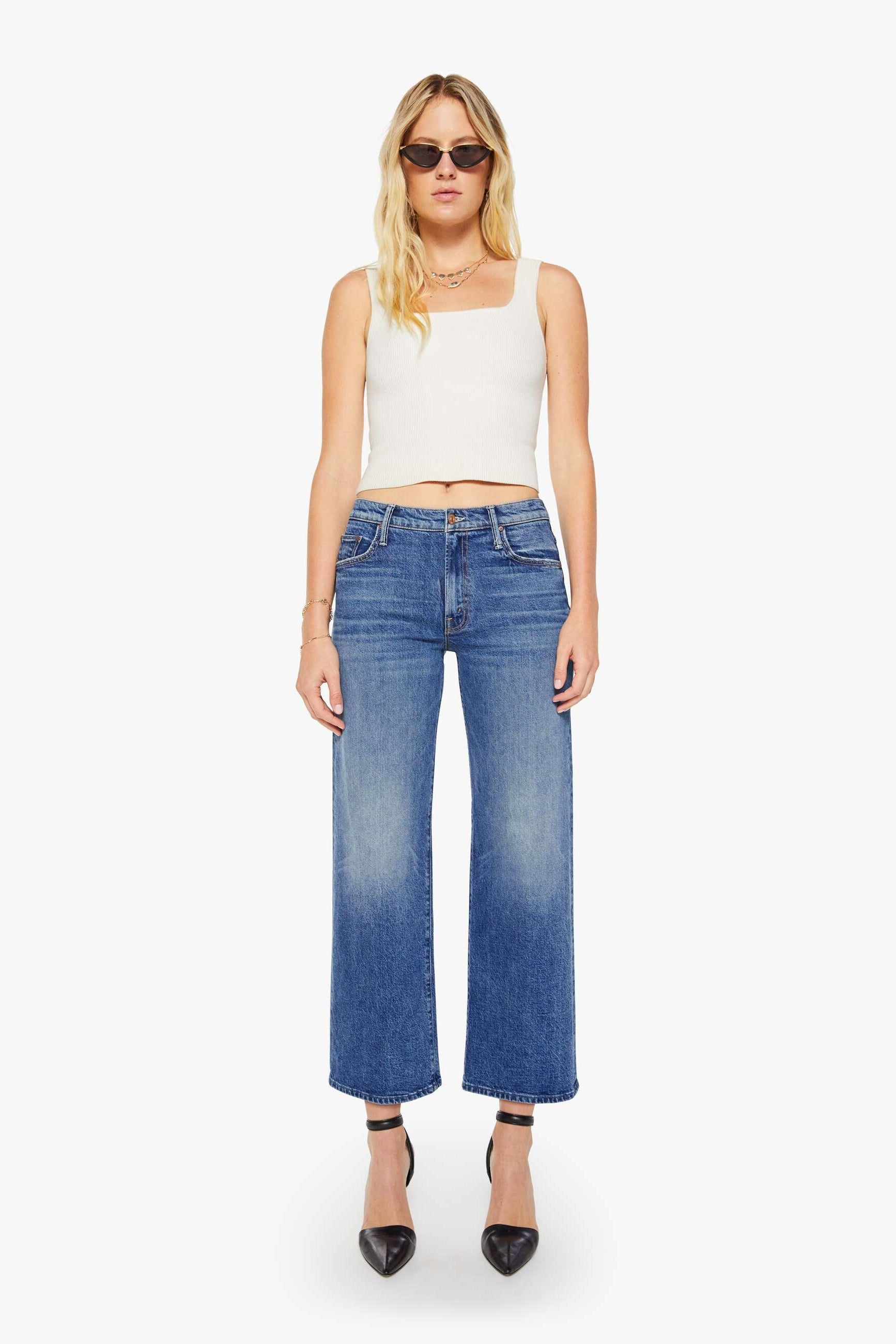Mother The Mid Rise Maven Flood Jean in Thrill Seeker | Shop Eleanor