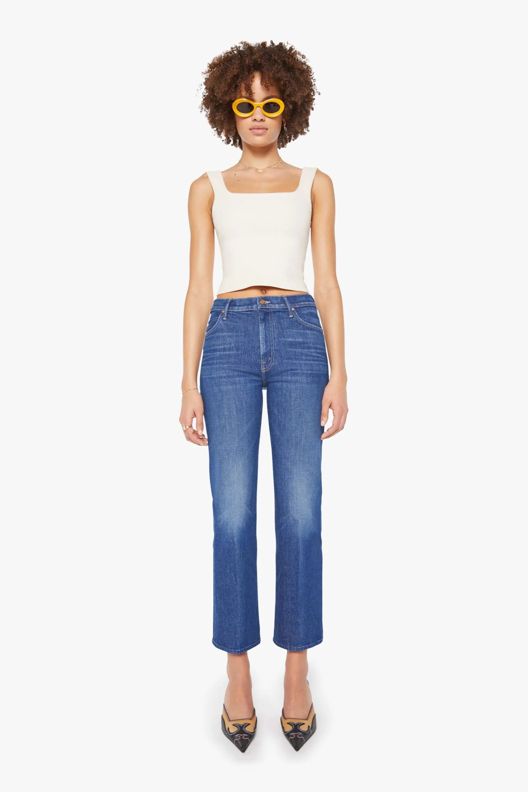 Mother Kick It Flood Straight Leg Jean | Shop Eleanor - Women's Denim