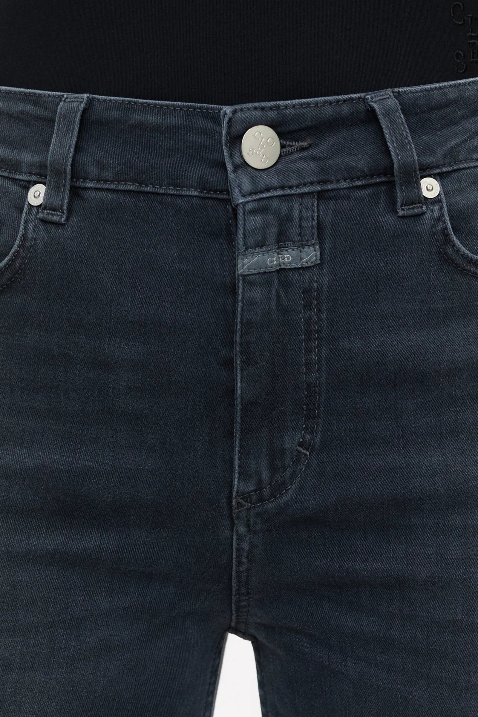 CLOSED Glow Up Stretch Flare Denim Jean in Washed Grey | Shop Eleanor - Women's Online Clothing Boutique