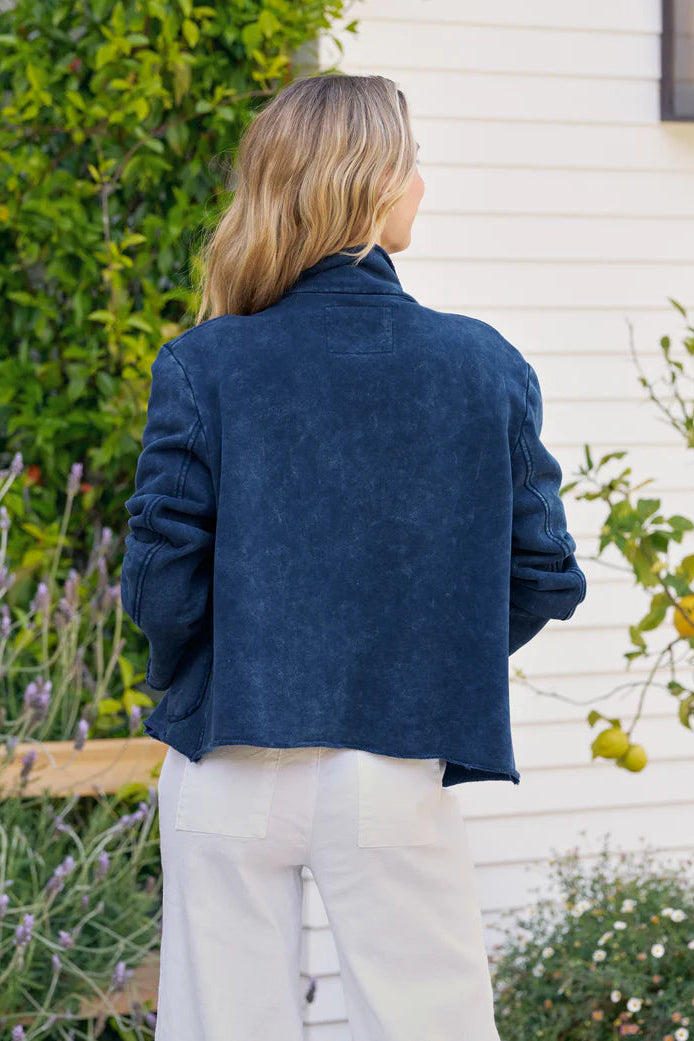 Frank & Eileen Mini Belfast Cropped Peacoat Indigo Mineral | Shop Eleanor