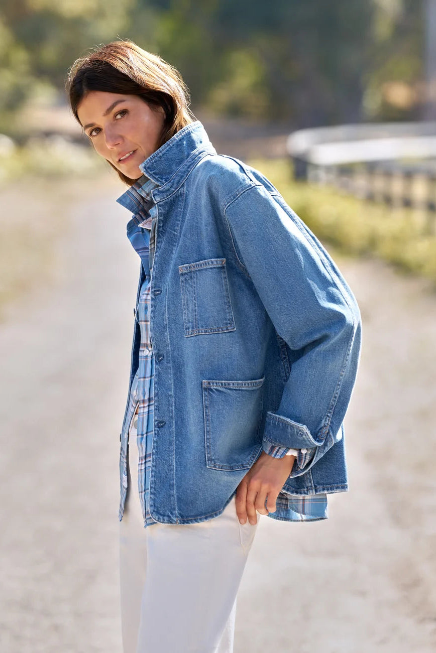 Frank & Eileen Bantry Denim Barn Jacket in 1978 | Shop Eleanor