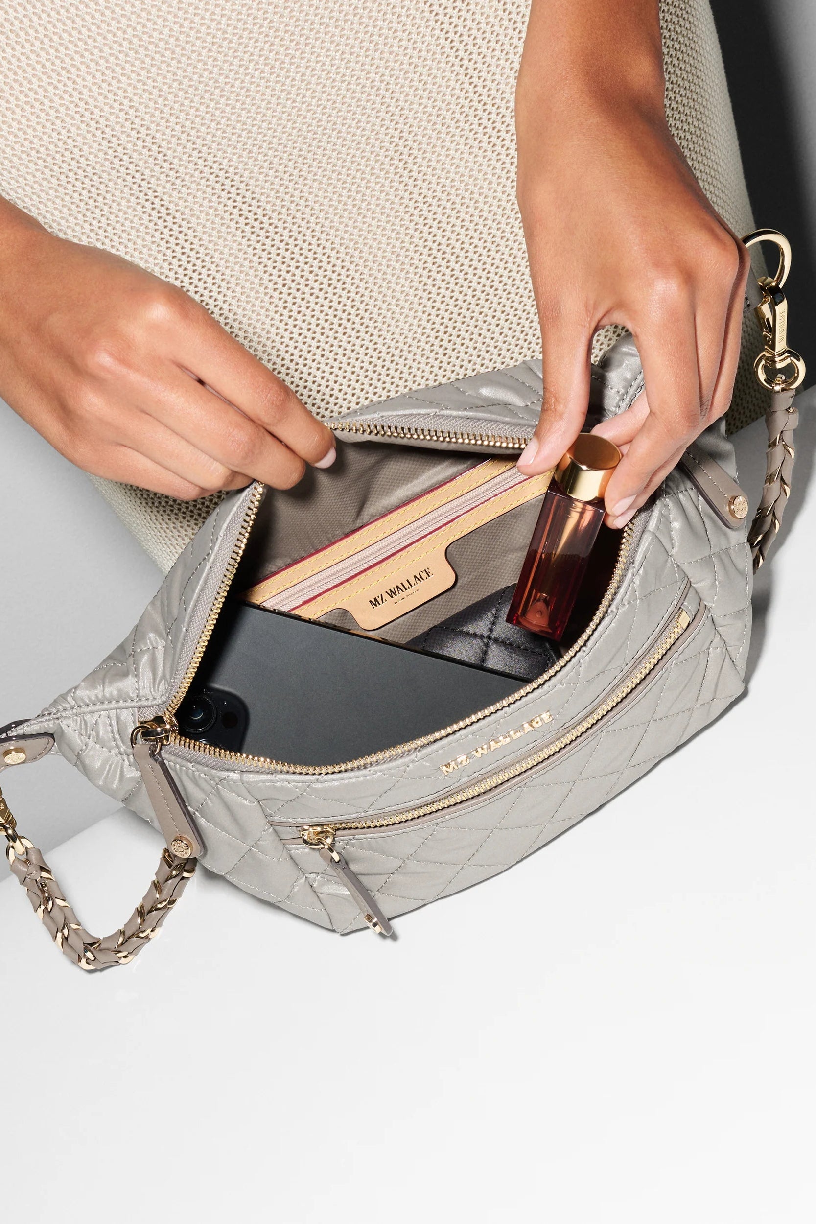 Small Crosby Crossbody - Metallic Pearl