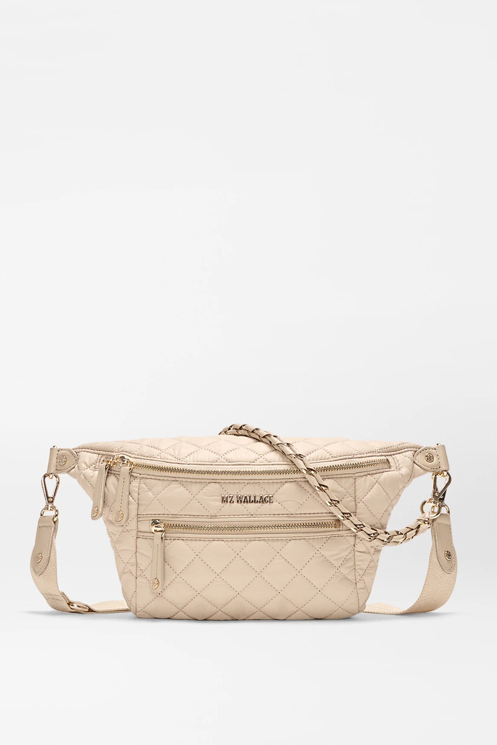 MZ Wallace Small Crosby Crossbody in Buff | Shop Eleanor
