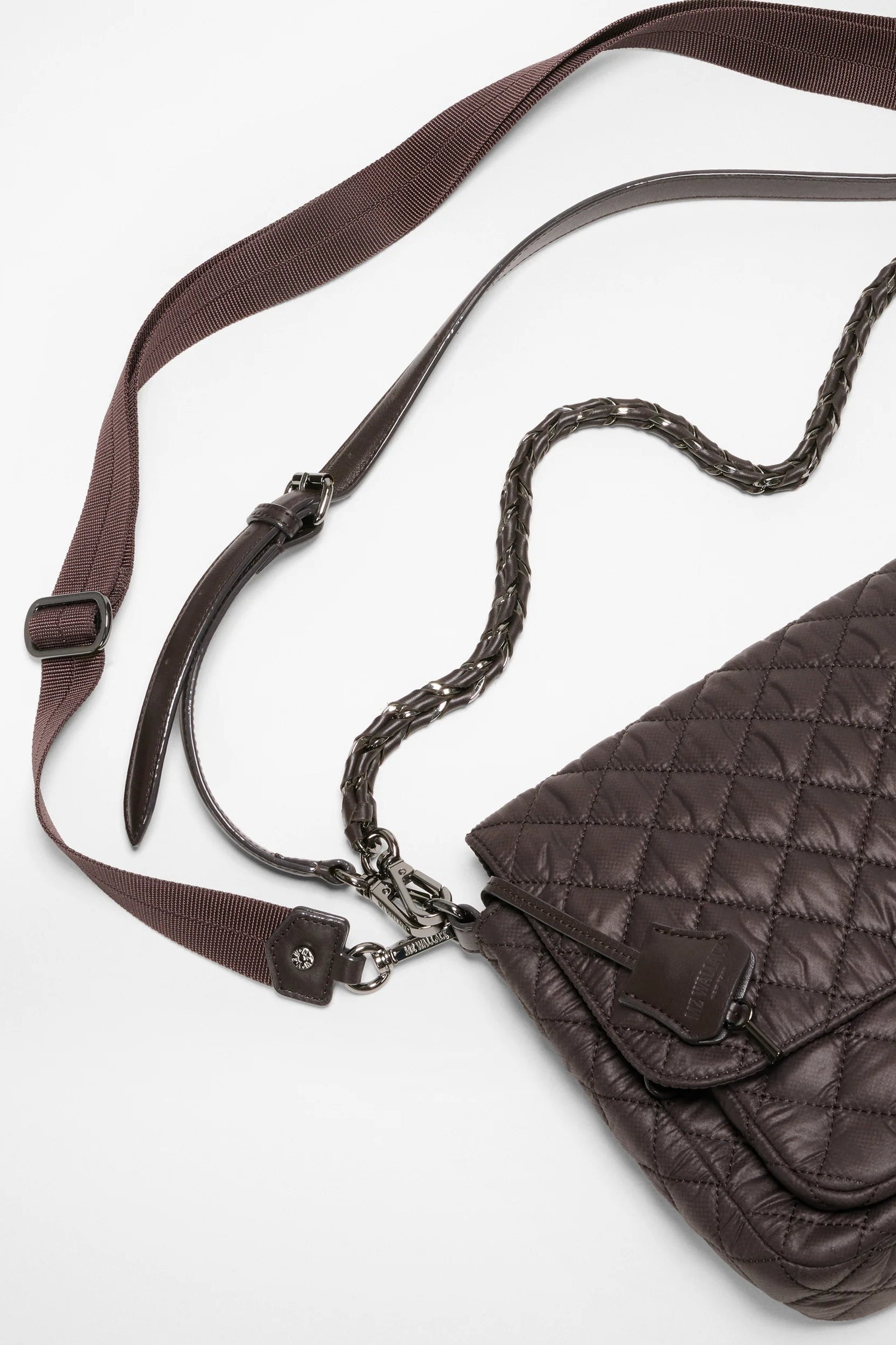 MZ Wallace Medium Crosby Lock Crossbody in Espresso | Shop Eleanor