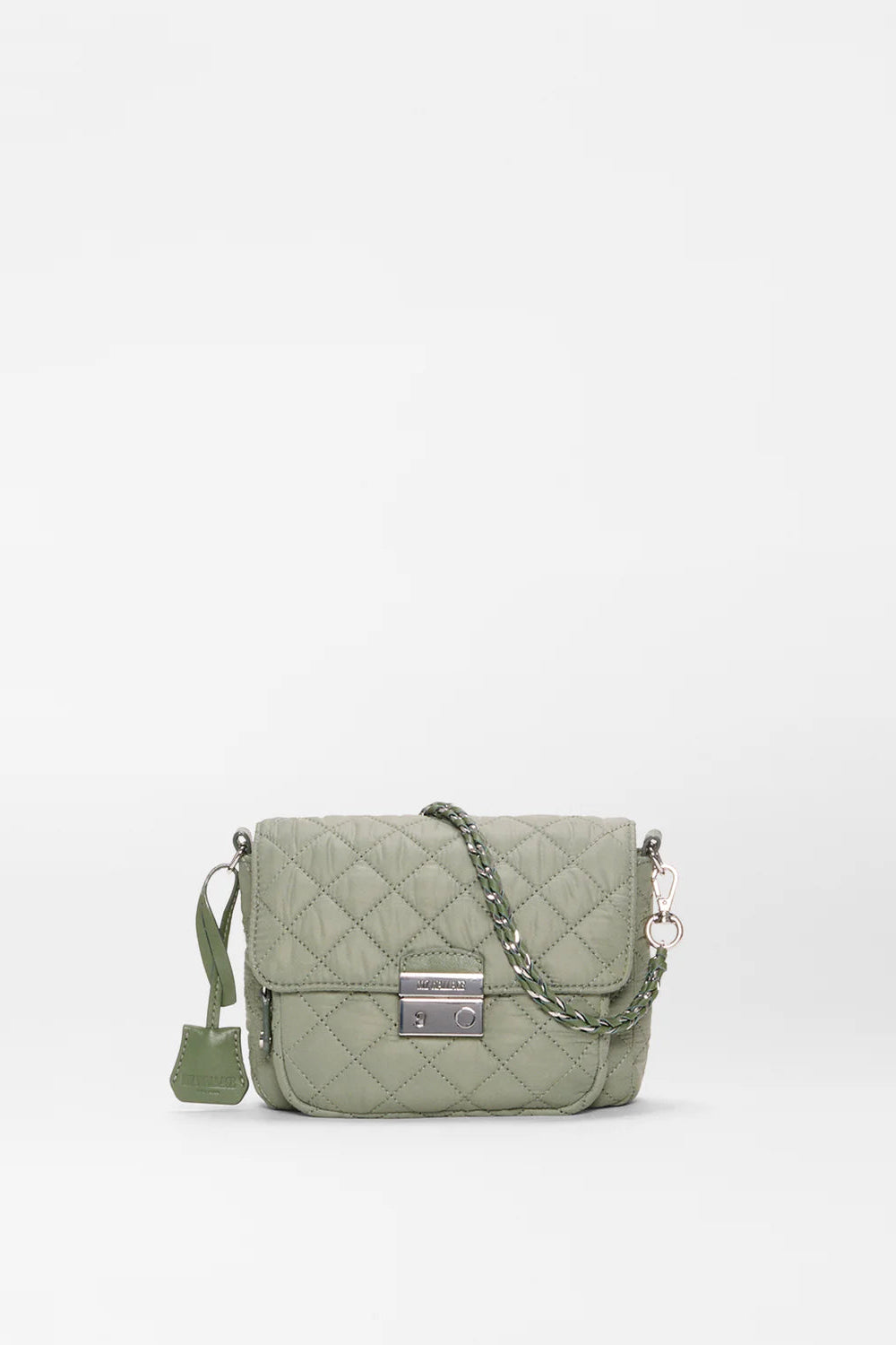 MZ Wallace Small Crosby Lock Crossbody in Agave Green | Shop Eleanor