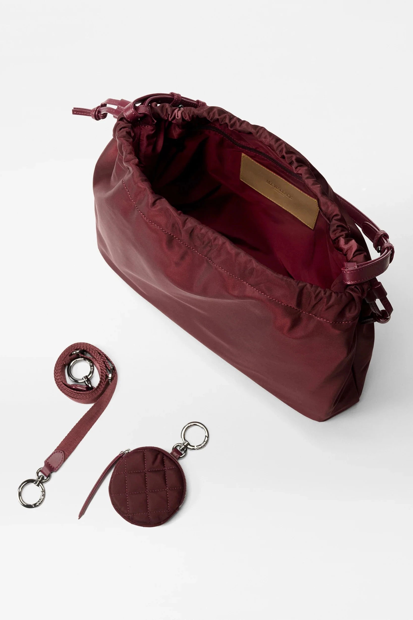 Burgundy Shoulder to Crossbody Bag with adjustable straps | Shop Eleanor - Women's Designer in Louisville, CO