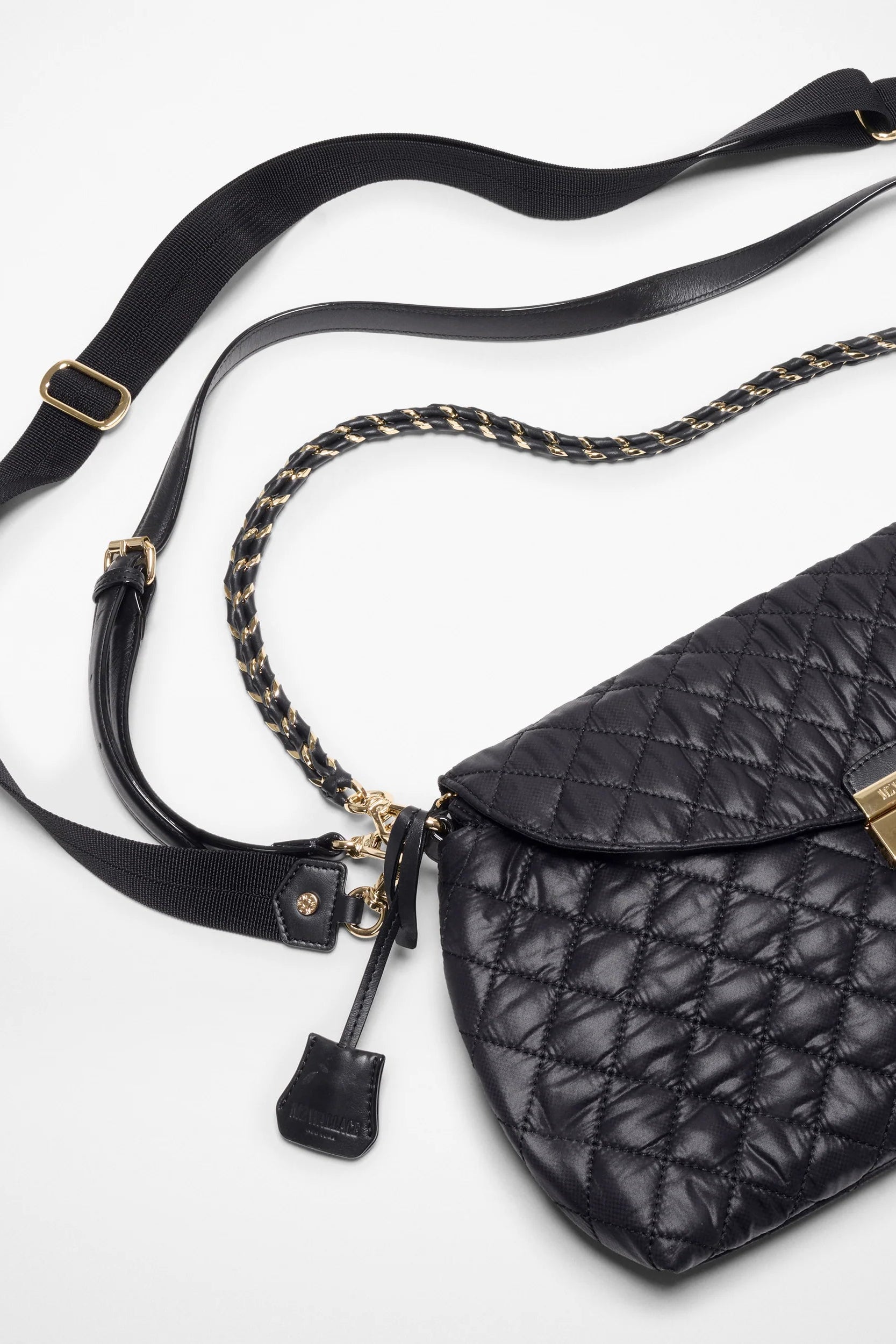 MZ Wallace Crosby Lock Shoulder Bag in Black | Shop Eleanor