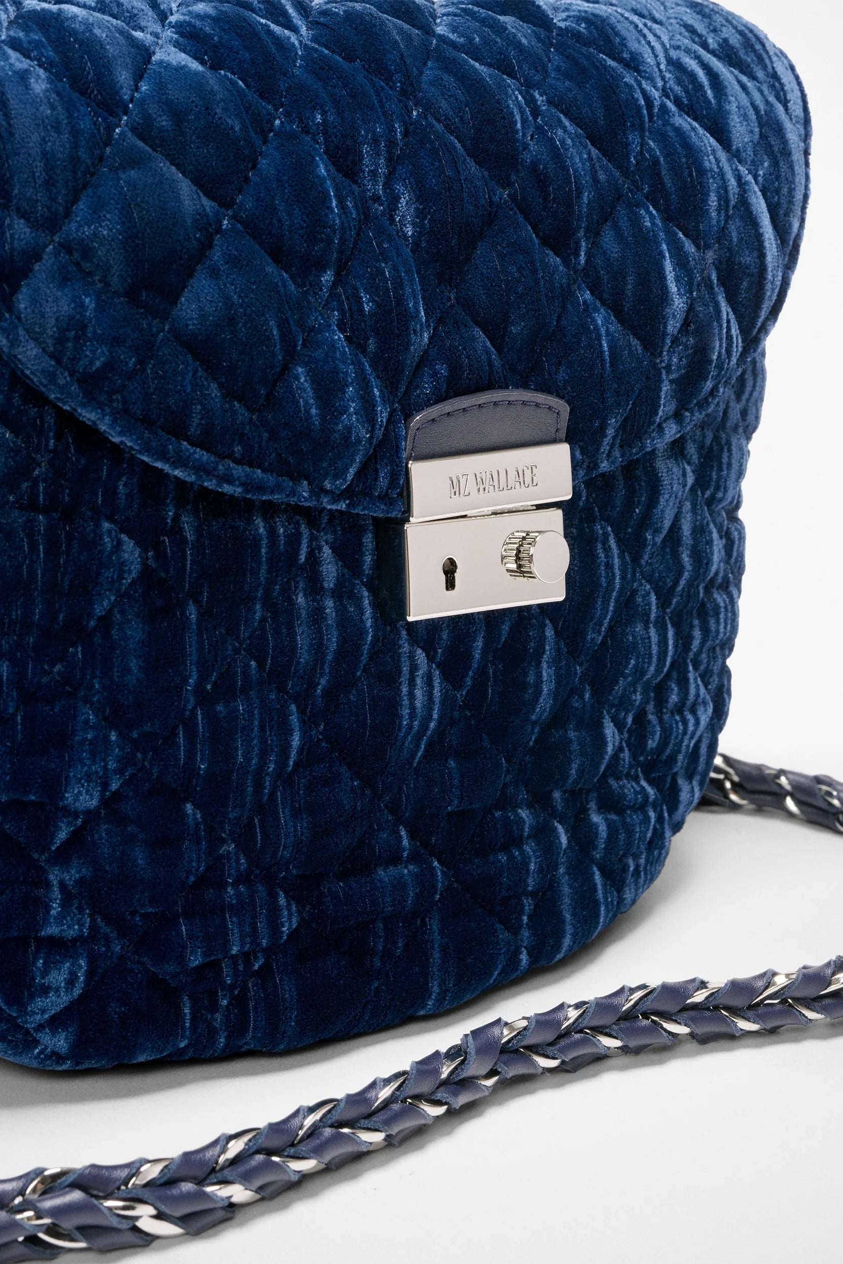 MZ Wallace Crosby Lock Crossbody in Midnight Velvet | Shop Eleanor - Women's Designer bags in CO