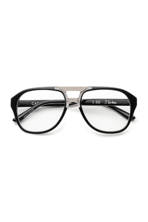 Caddis J Turkee Reading Glasses in Matte Black | Shop Eleanor