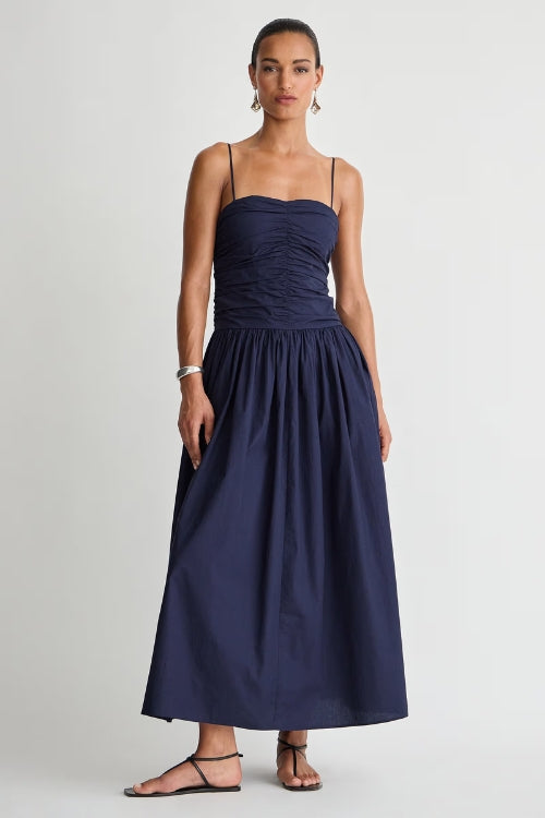 Jana Ruched Maxi - Midnight