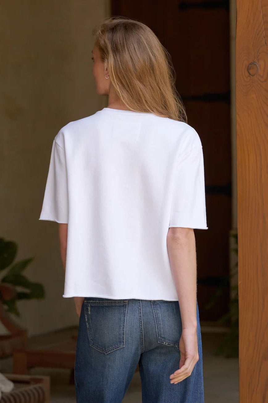 Frank and Eileen Perry Short Sleeve Tee in White | Shop Eleanor