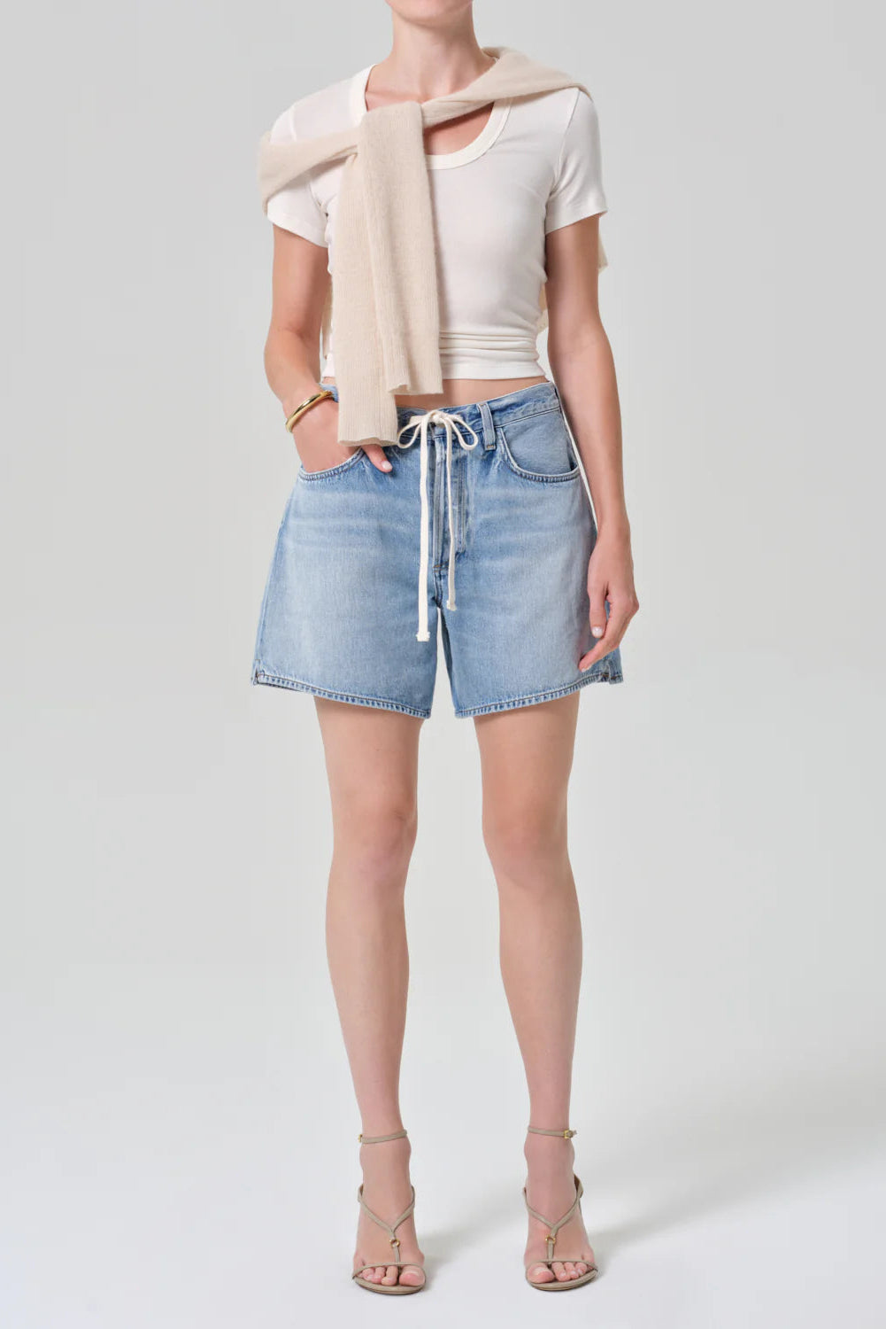 Citizens of Humanity Brynn Drawstring Denim Short | Shop Eleanor