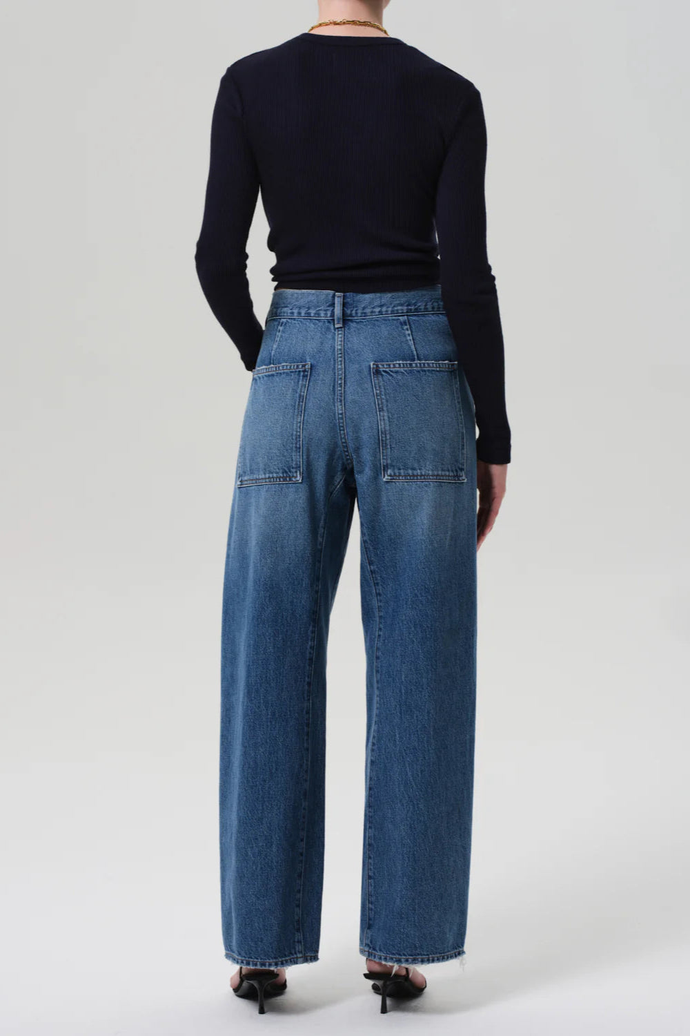 Citizens of Humanity Ines Utility Denim Wide Leg Trouser in Ines | Shop Eleanor - Women's Luxury Boutique in Louisville