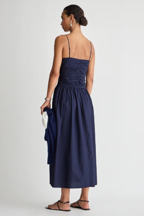 Jana Ruched Maxi - Midnight