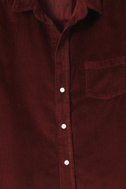 Frank & Eileen Barry Button-Up in Maroon Corduroy | Shop Eleanor - Women's Fall Apparel