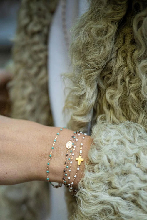 Gigi Clozeau Classic Bracelet 6.7" in Turq Green | Shop Eleanor - Women's High-quality Gold jewelry