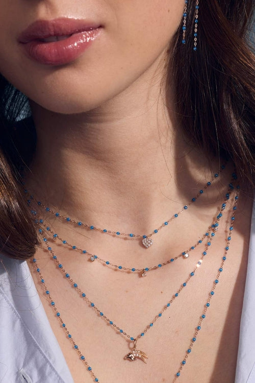 Classic Gigi Necklace 17.7" Azur