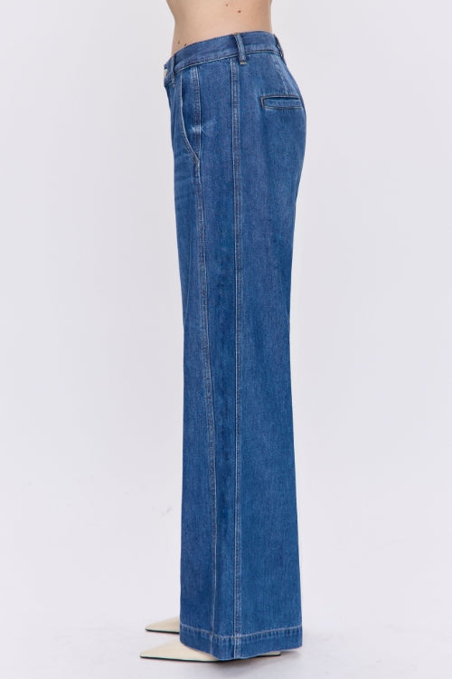 Jadyn Palazzo Denim Jean