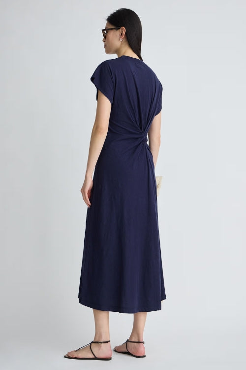 Volta Twist Dress - Navy