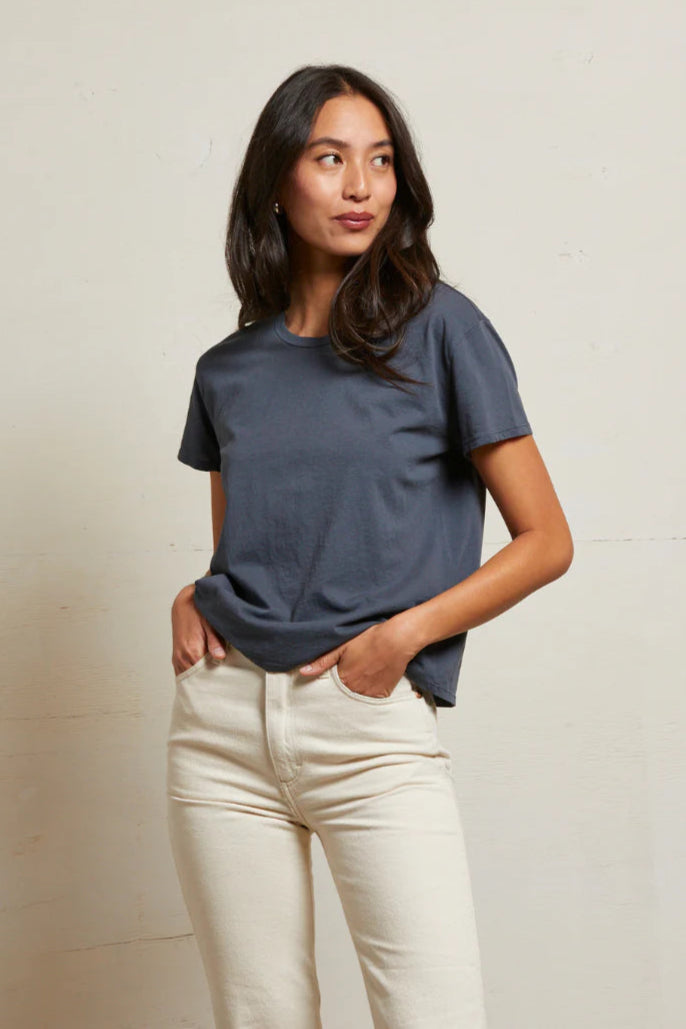 perfect white tee Harley Cotton Short Sleeve Boxy Crew Tee | Shop Eleanor - Women's Colorado Casual Apparel Boutique