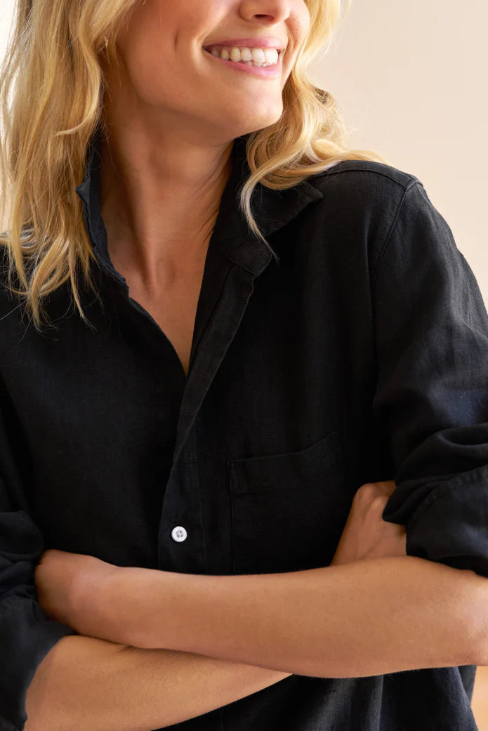 Frank & Eileen Tuscany Getaway Linen Set in Black | Shop Eleanor - Colorado Casual Women's Clothing