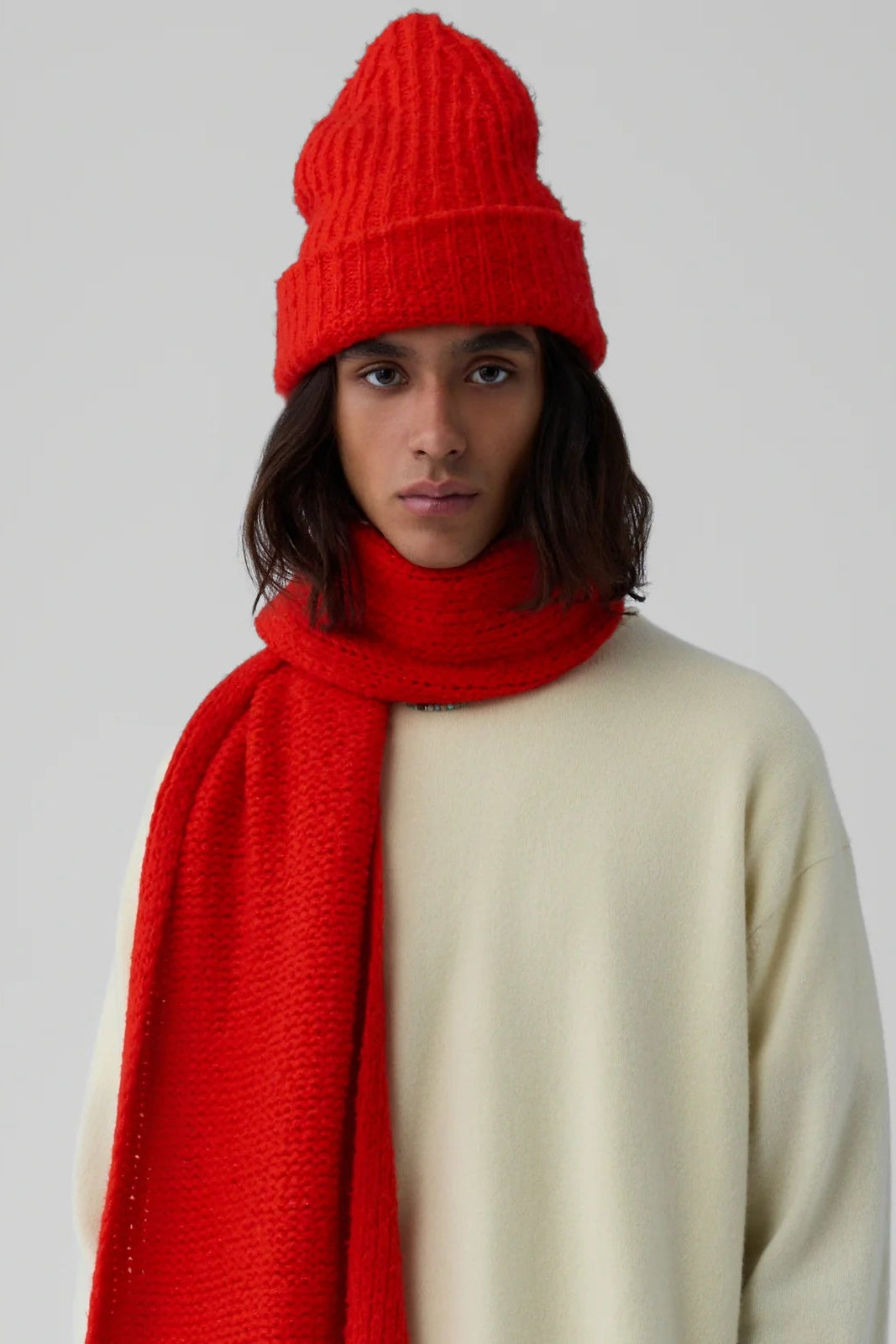 Guest in Residence Cloud Cashmere Beanie in Chili | Shop Eleanor - Winter Accessories
