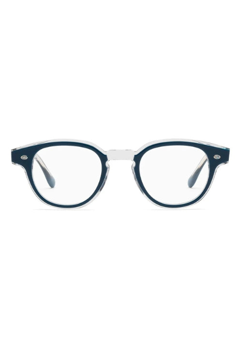 CADDIS Tectonic Readers in Blue & Vodka Frames | Shop Eleanor