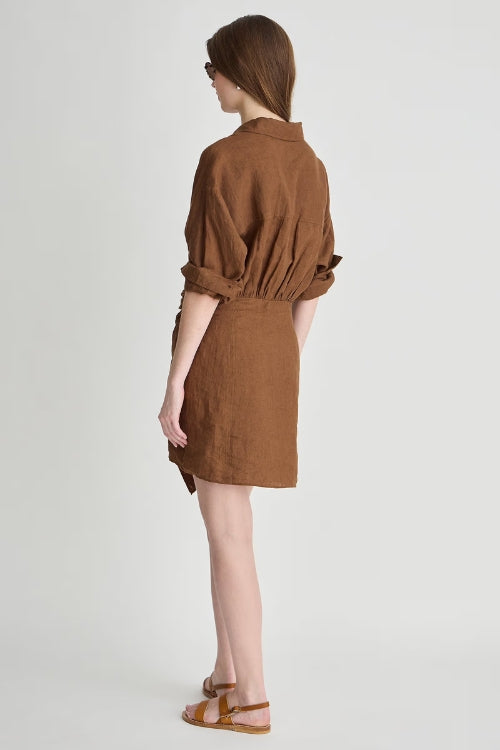 Apiece Apart Alexia Wrap Mini in Toffee | Shop Eleanor