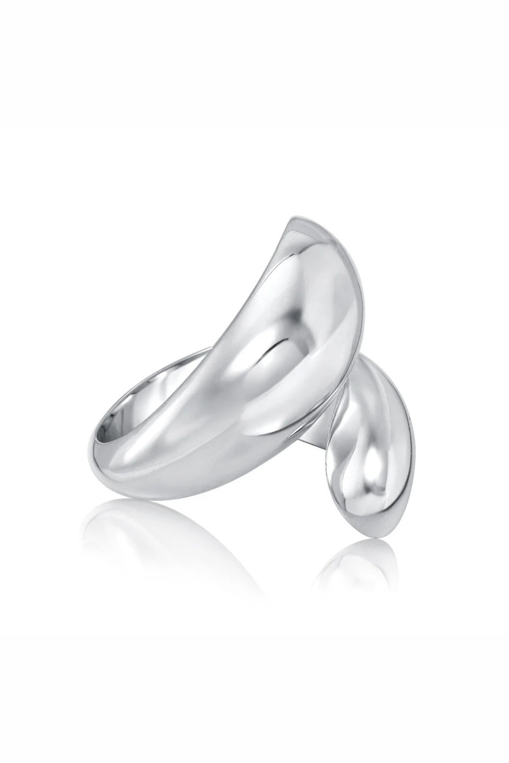 Stacy Nola Petal Wrap Ring XL in Silver | Shop Eleanor - Women's Luxury