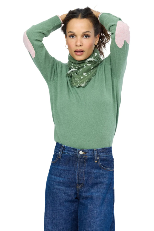 Cashmere Bandana - Green Sage