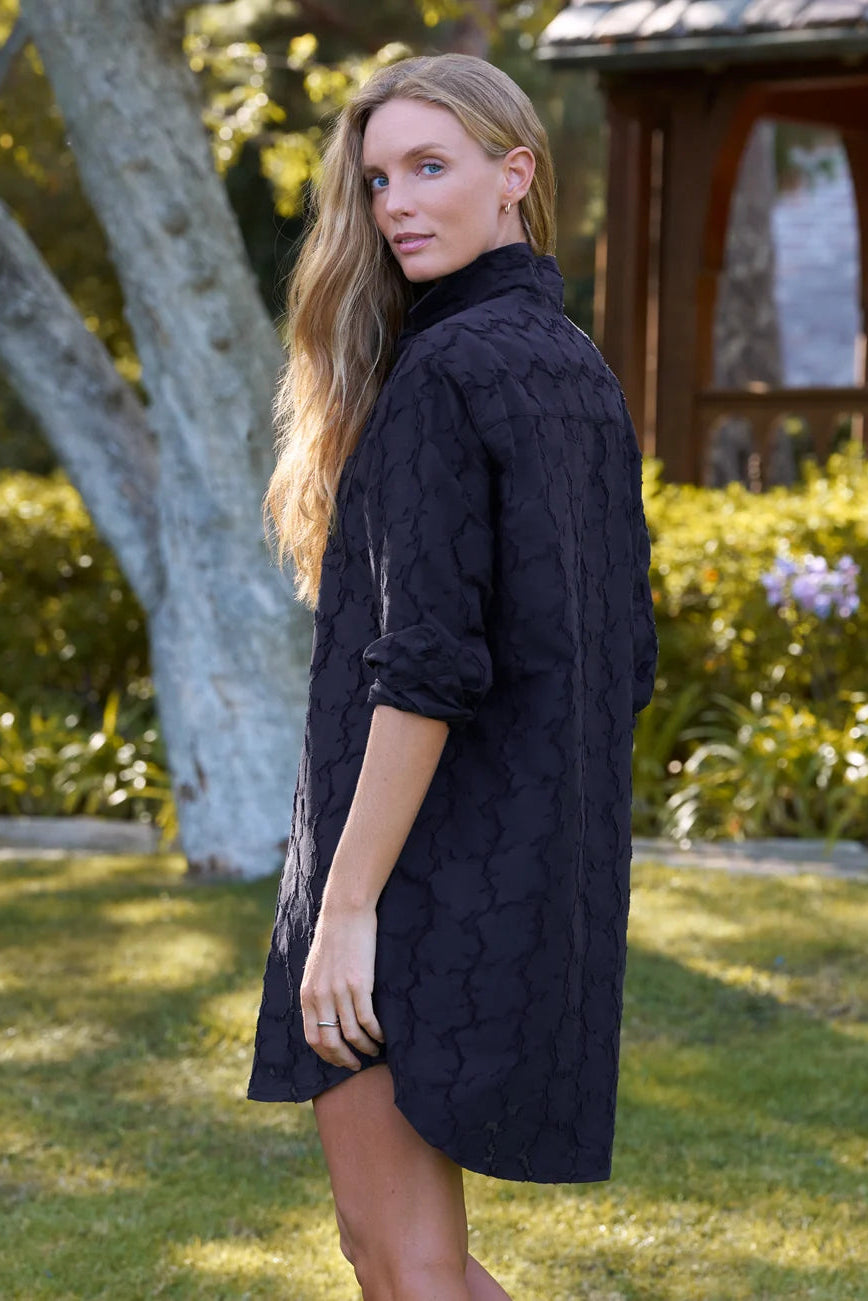 Frank & Eileen Mary Shirtdress in Black Flowers | Shop Eleanor