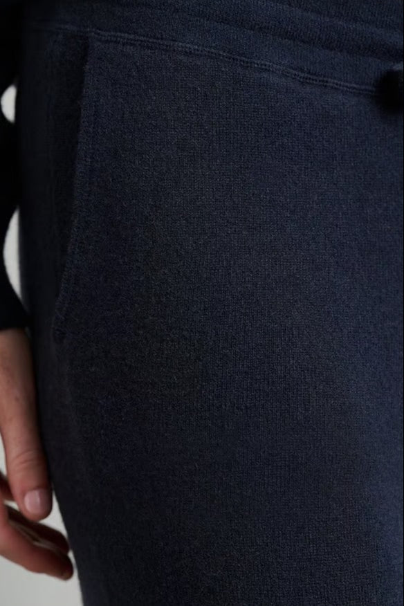 Jumper 1234 Wide Leg Soft and Stretch Merino Wool Loungewear Set in Navy Blue | Shop Eleanor - Women's Luxury Clothing Boutique located in Louisville, Colorado