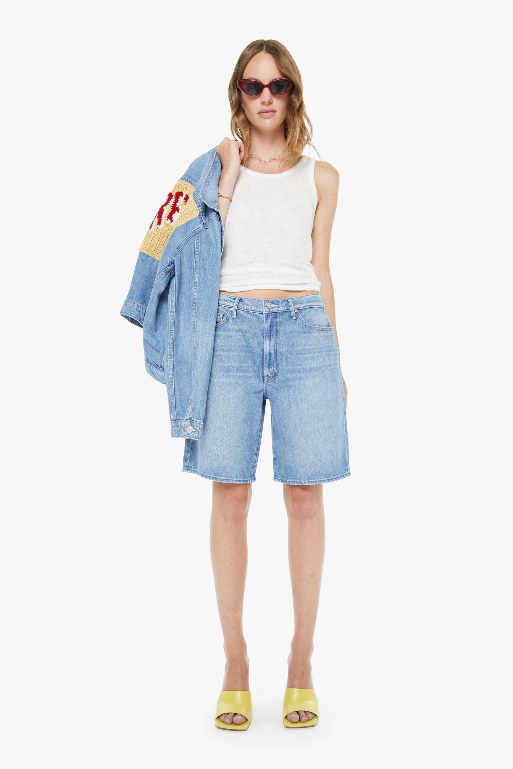 Mother Undercover Denim Short in Last Bite | Shop Eleanor
