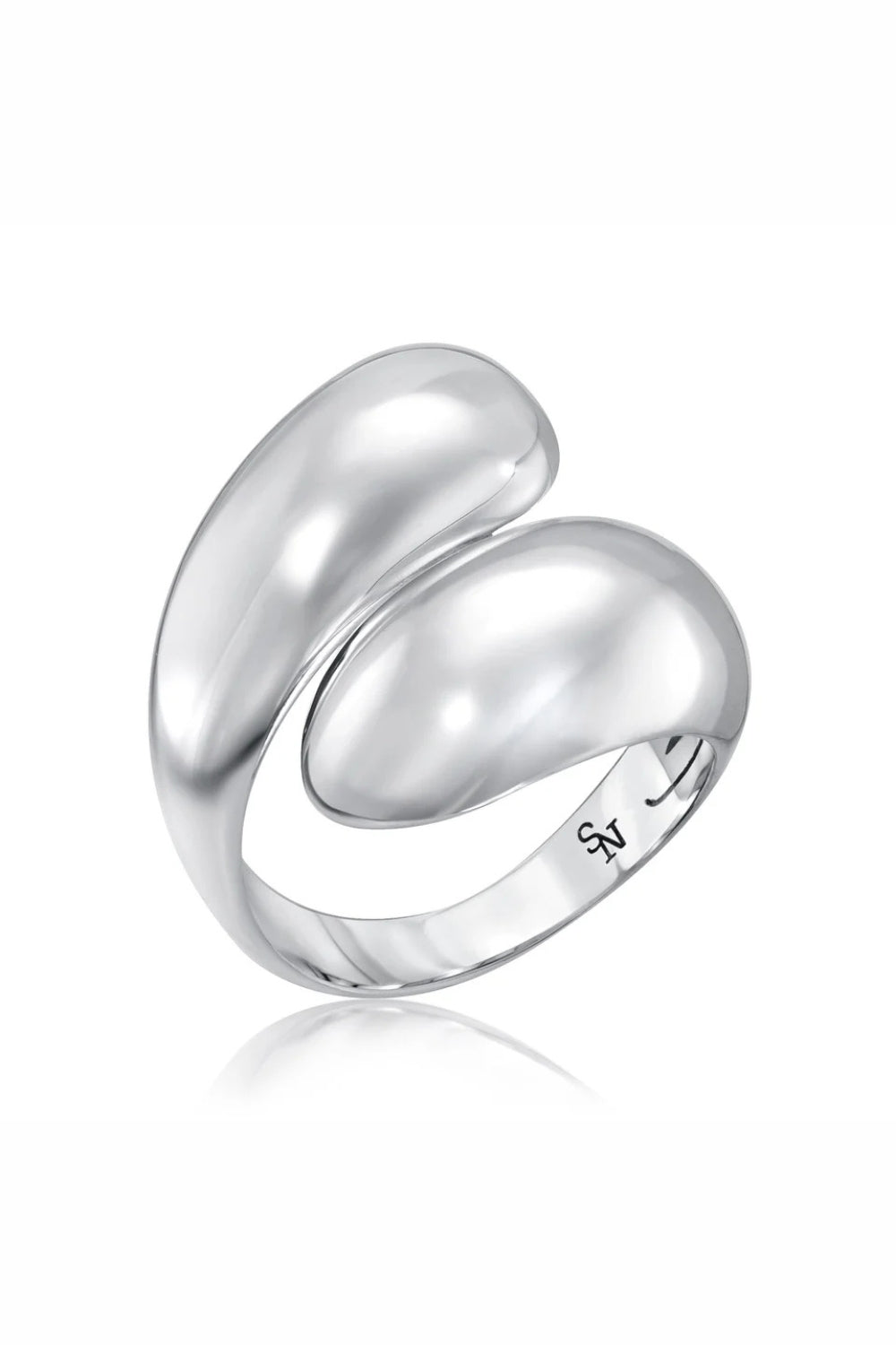 Stacy Nola Petal Wrap Ring XL in Silver | Shop Eleanor - Women's Luxury