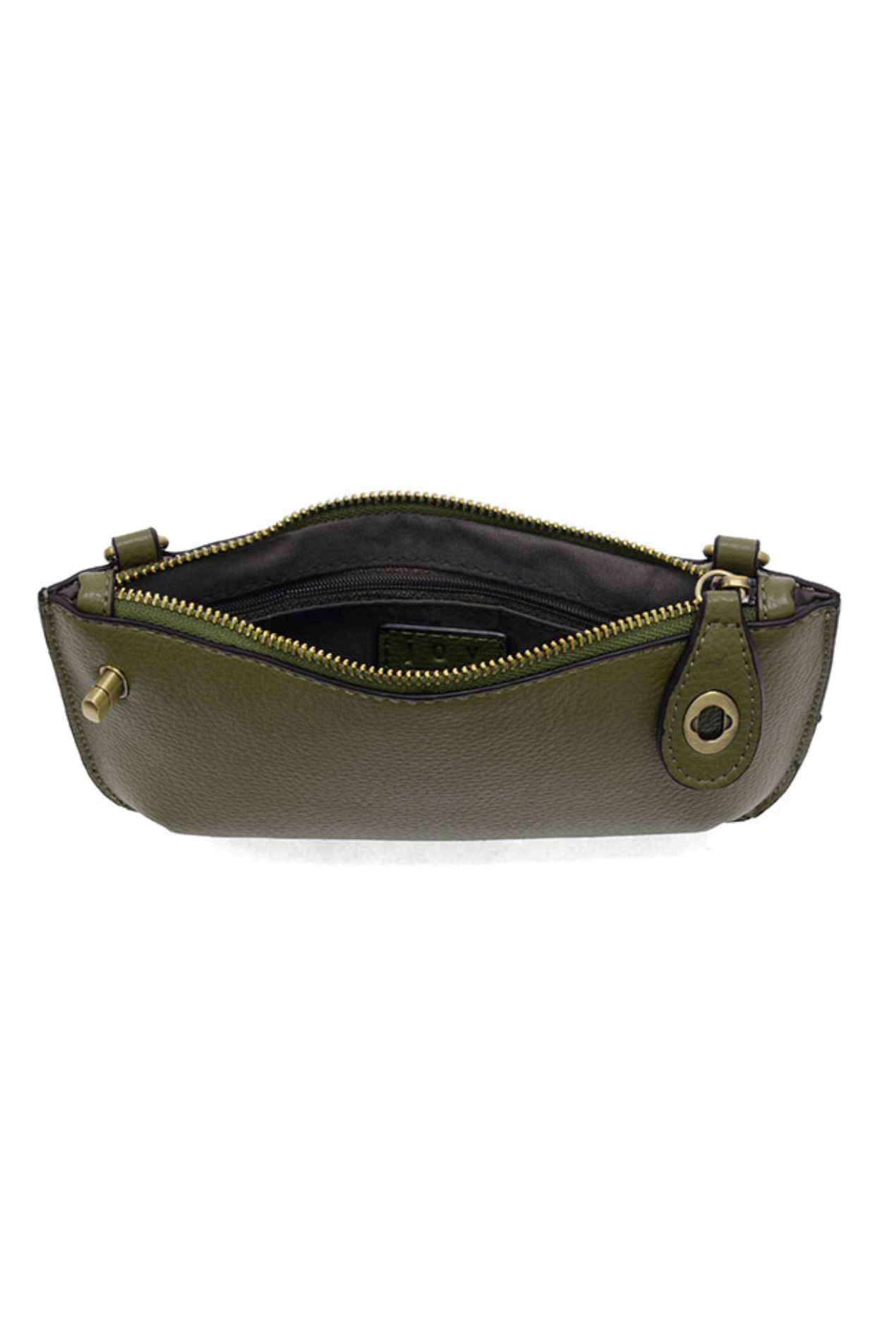 Joy Susan Mini Clutch Crossbody Wristlet in Olive Grove with interior pockets and card holders | Shop Eleanor