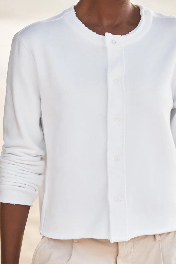 Frank & Eileen Jackie Cardigan in White | Shop Eleanor