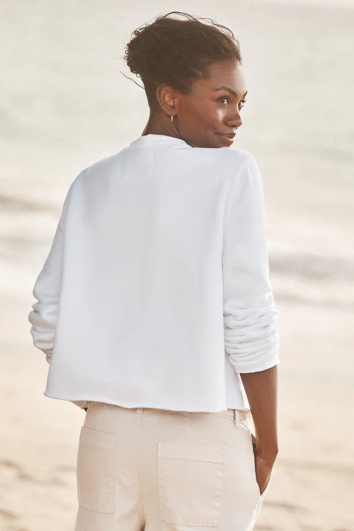 Frank & Eileen Jackie Cardigan in White | Shop Eleanor