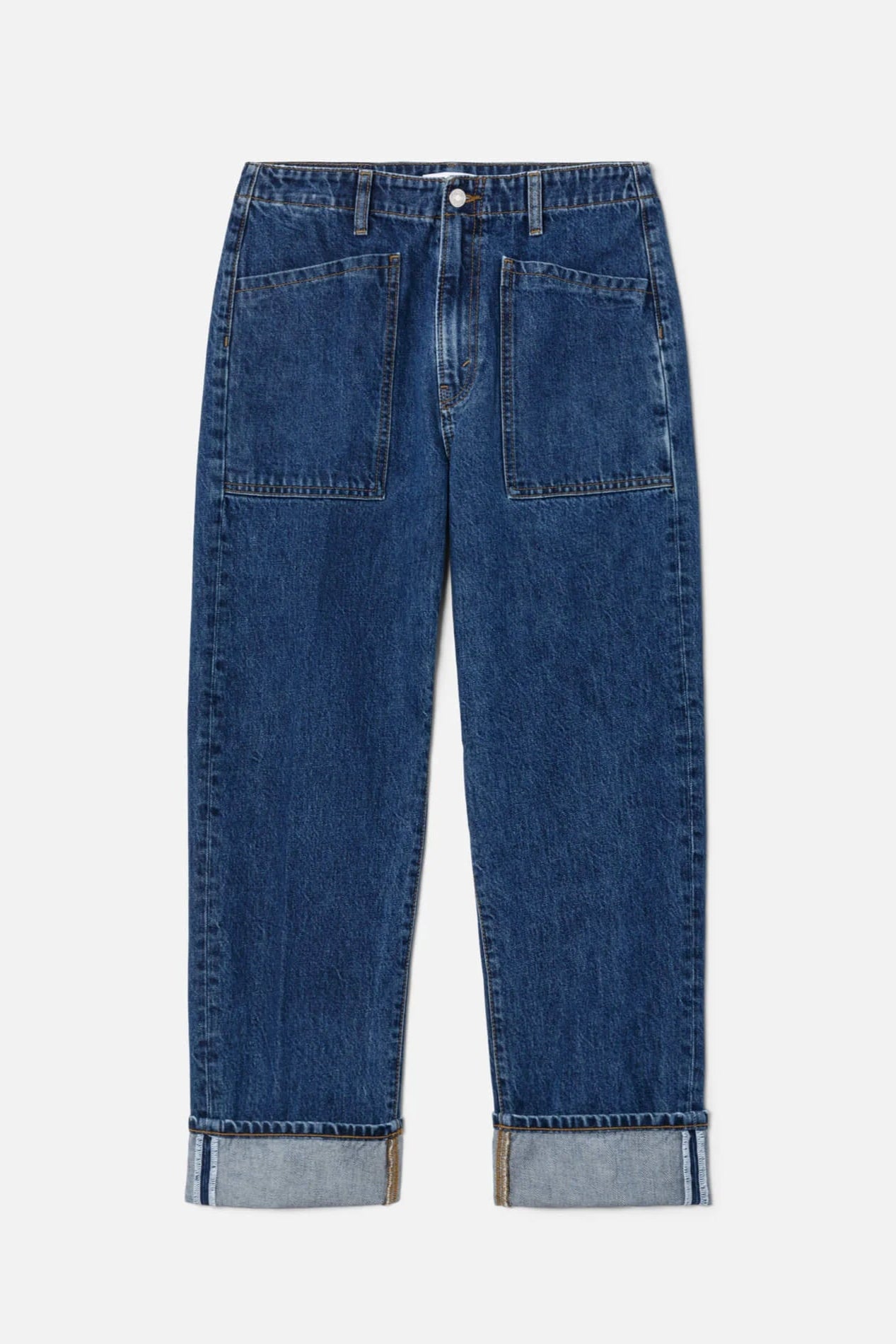 RE/DONE Bender Relaxed Fit Jean in Rustic Indigo Italian Denim | Shop Eleanor - Women's Online Designer Boutique based near Denver