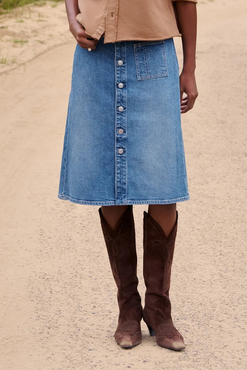 Frank & Eileen Shannon Classic Denim Skirt in 1978 | Shop Eleanor