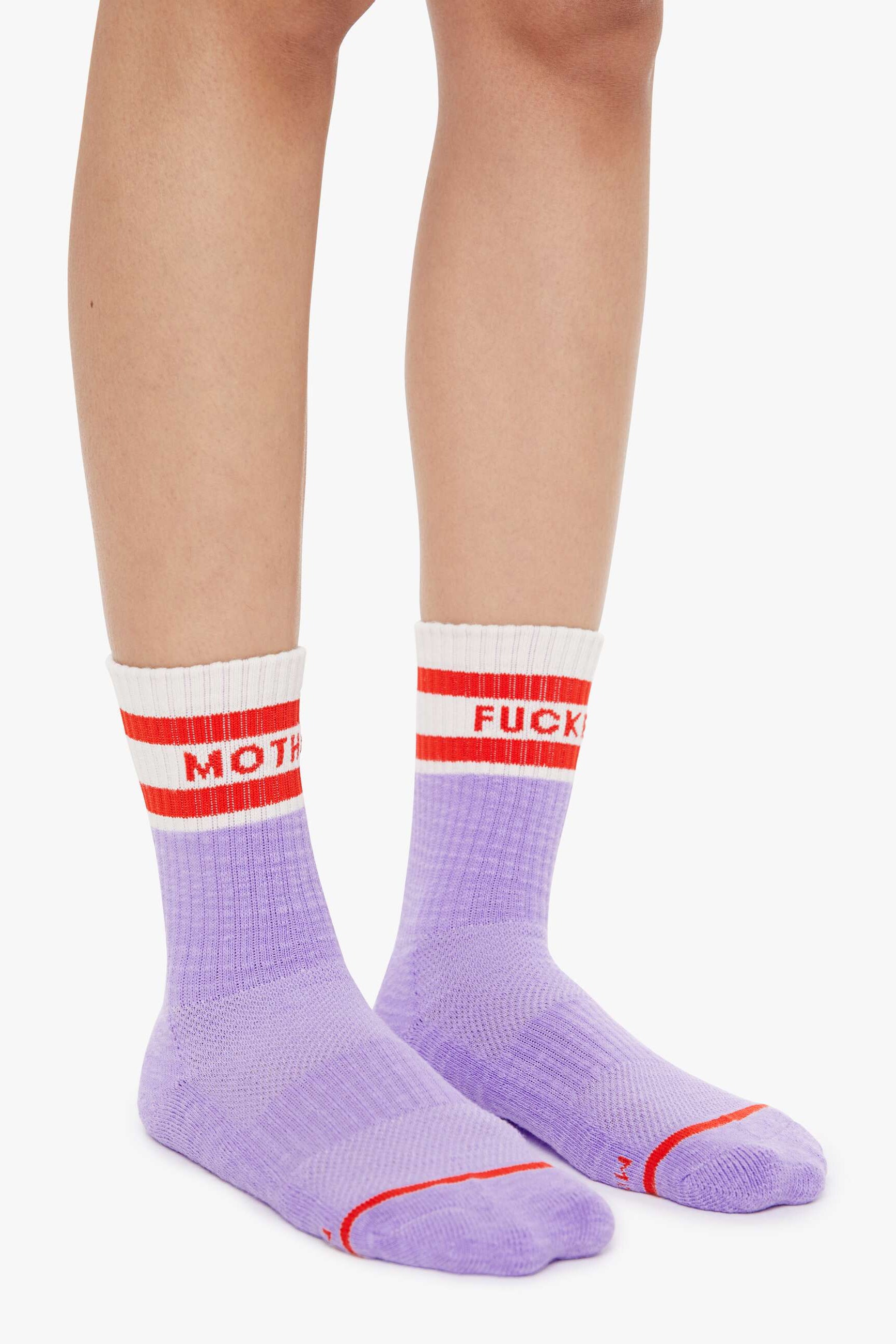 Lavender color cotton socks by Mother | Shop Eleanor