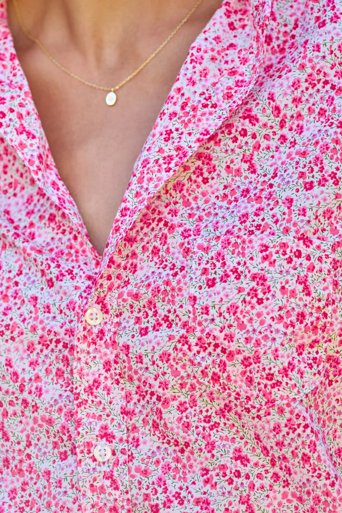 Frank and Eileen Eileen Button-up in Pink Flower | Shop Eleanor