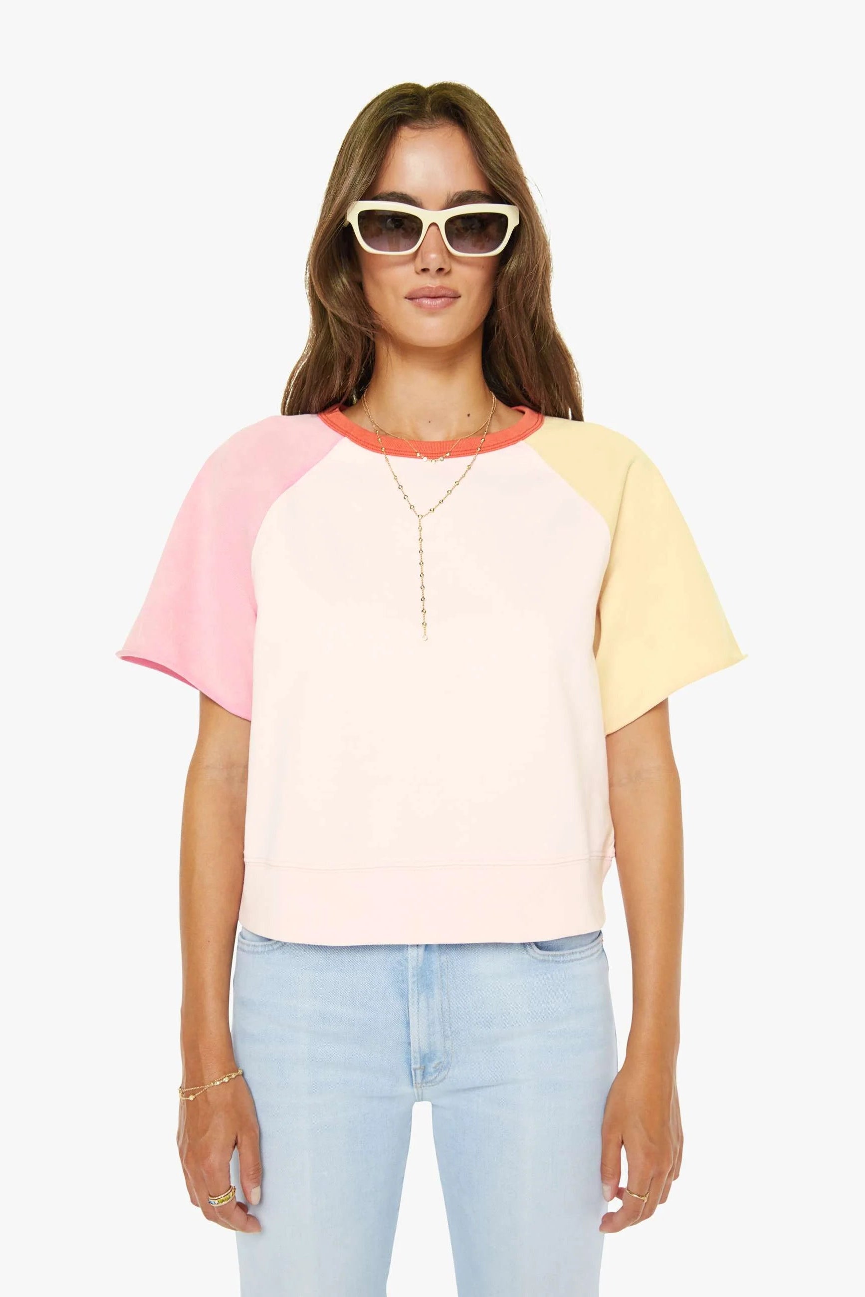 Mother Denim The Quick Dip Shirt in Rose Boom | Shop Eleanor