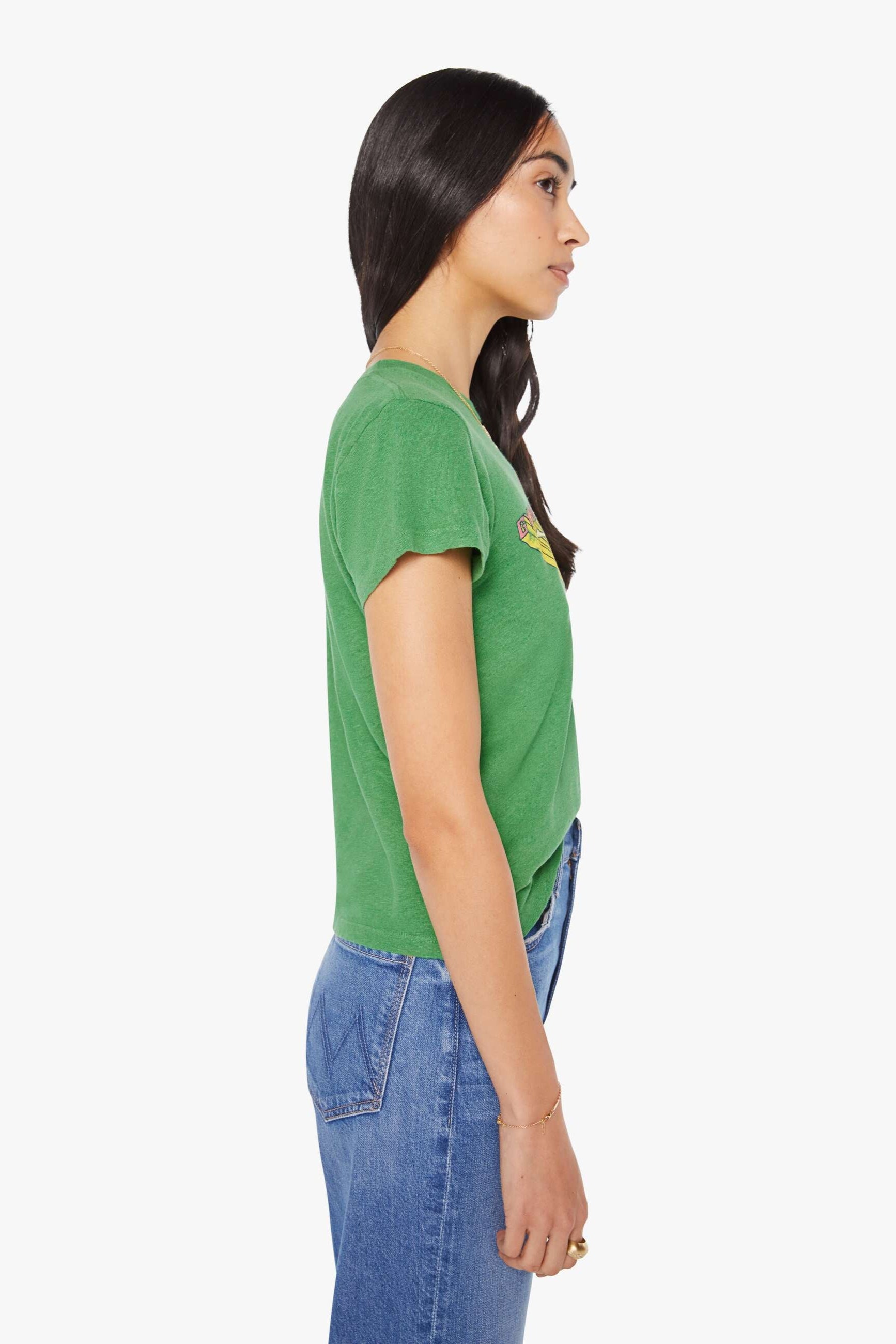 Mother Denim Short Sleeve Graphic Tee in Mental Gymnastics | Shop Eleanor - Women's Online Designer Boutique
