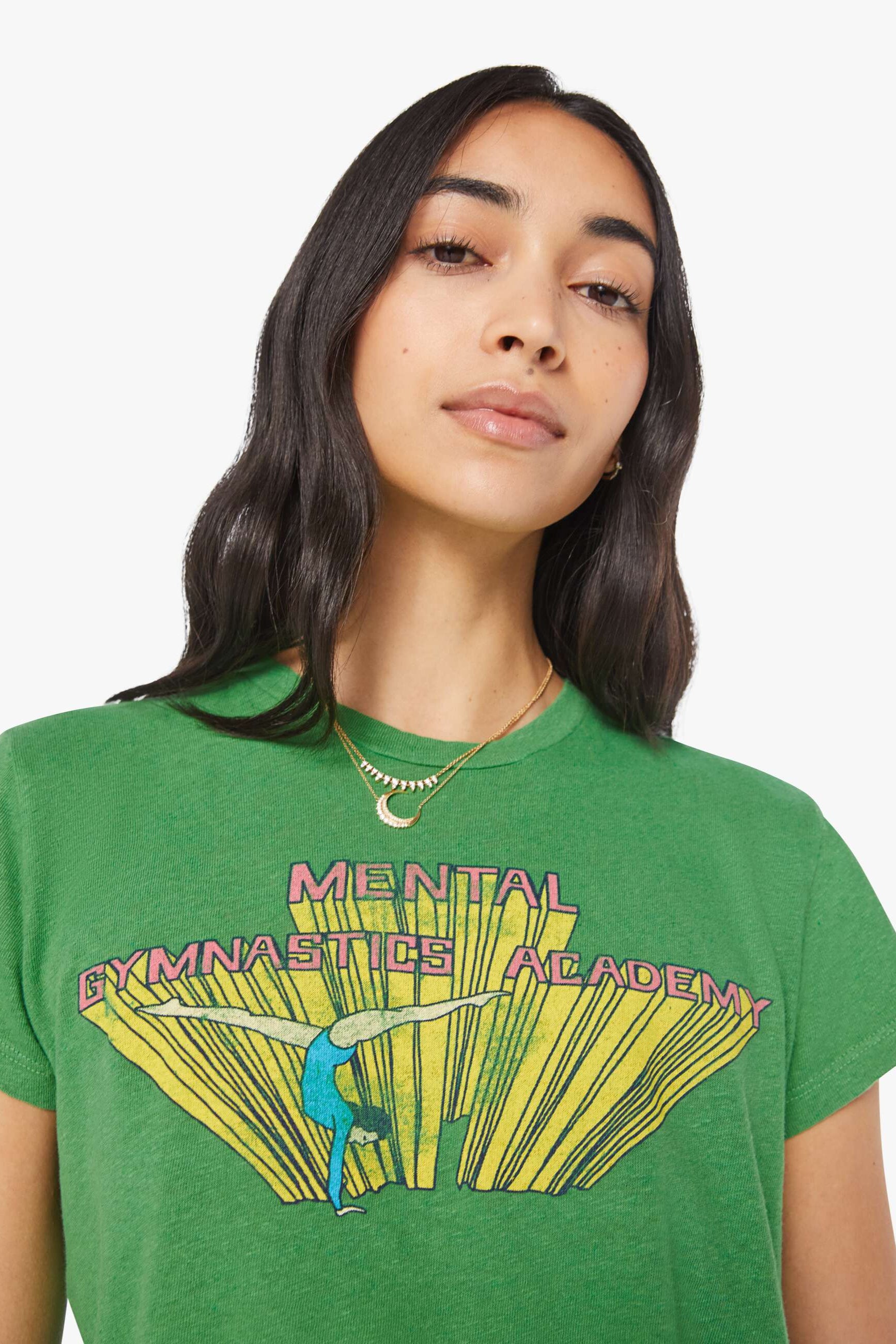 Mother Denim The Sinful 3D Retro Graphic Tee in Mental Gymnastics | Shop Eleanor - Women's Clothing Boutique near Denver, CO