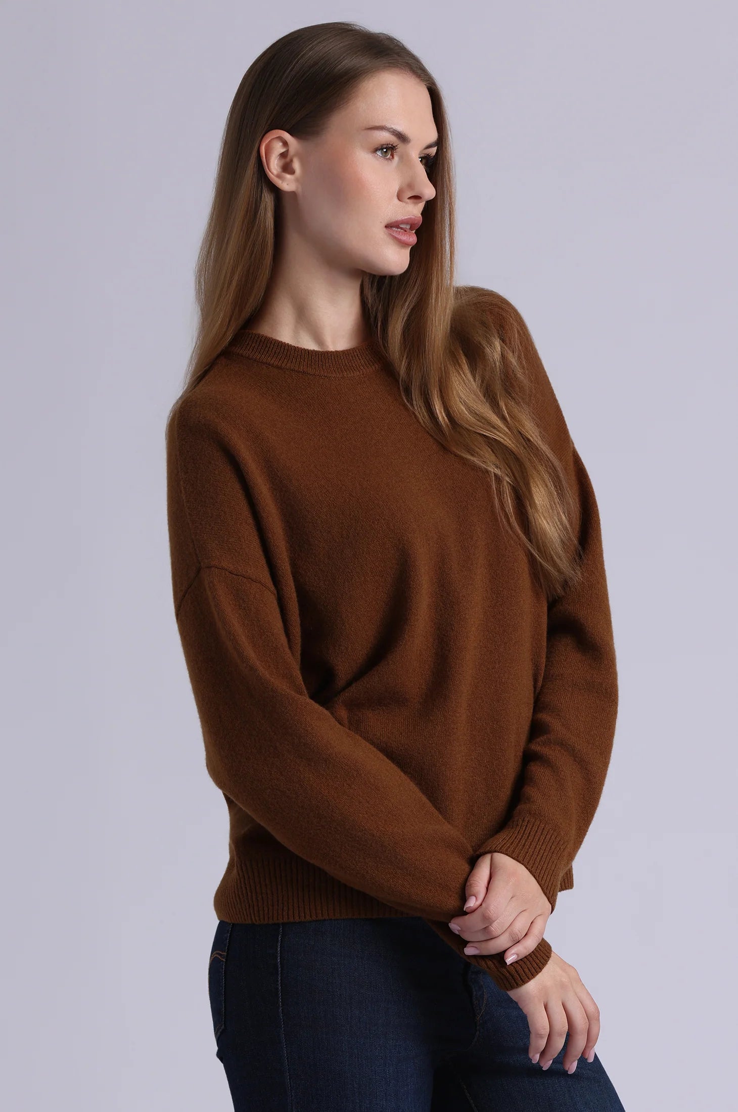 Minnie Rose Cashmere Drop Sleeve Crewneck Sweater | Shop Eleanor