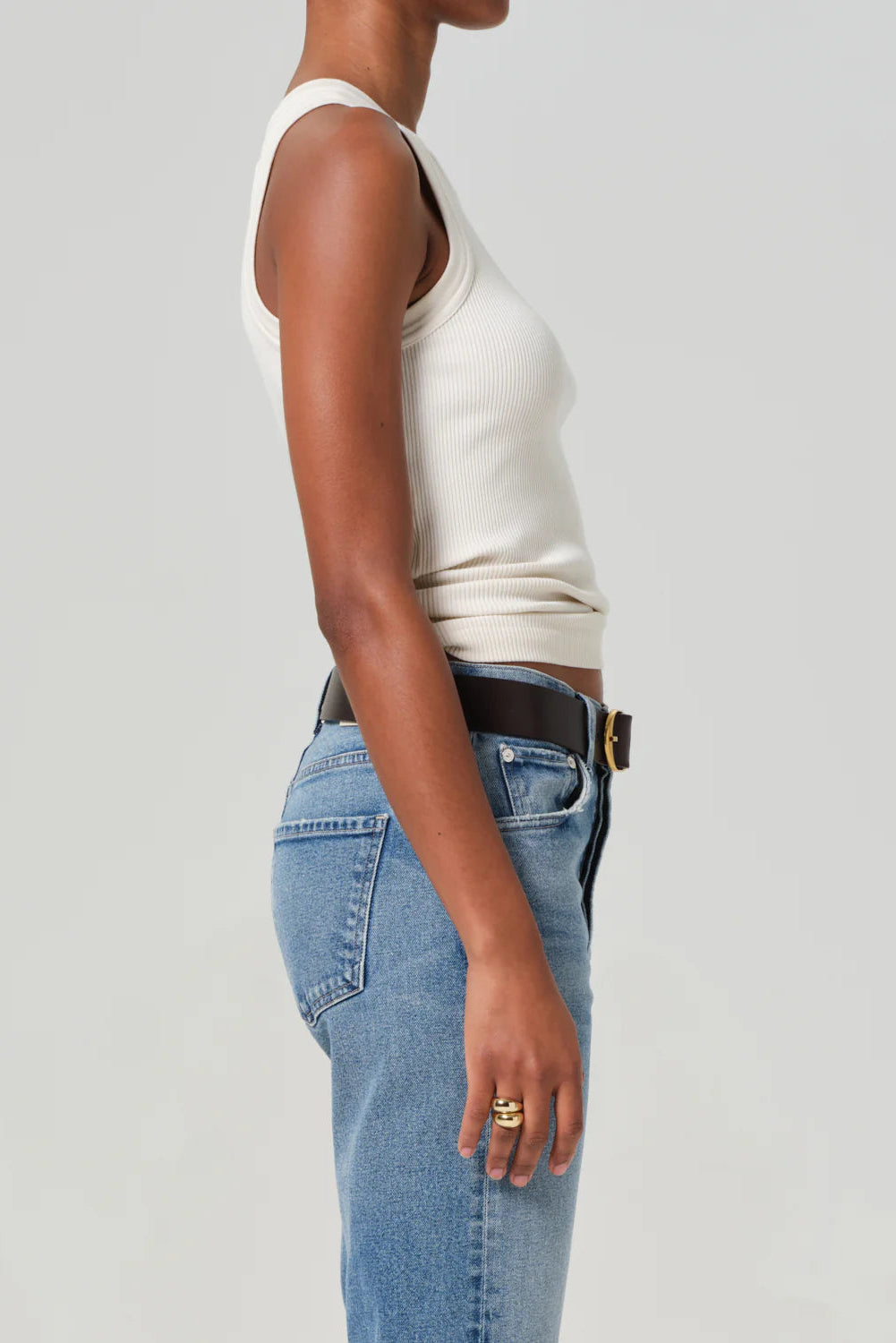 Citizens of Humanity Isabel Off-White Tank in Dune | Shop Eleanor